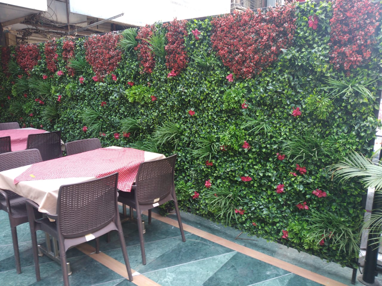 artificial vertical garden wall